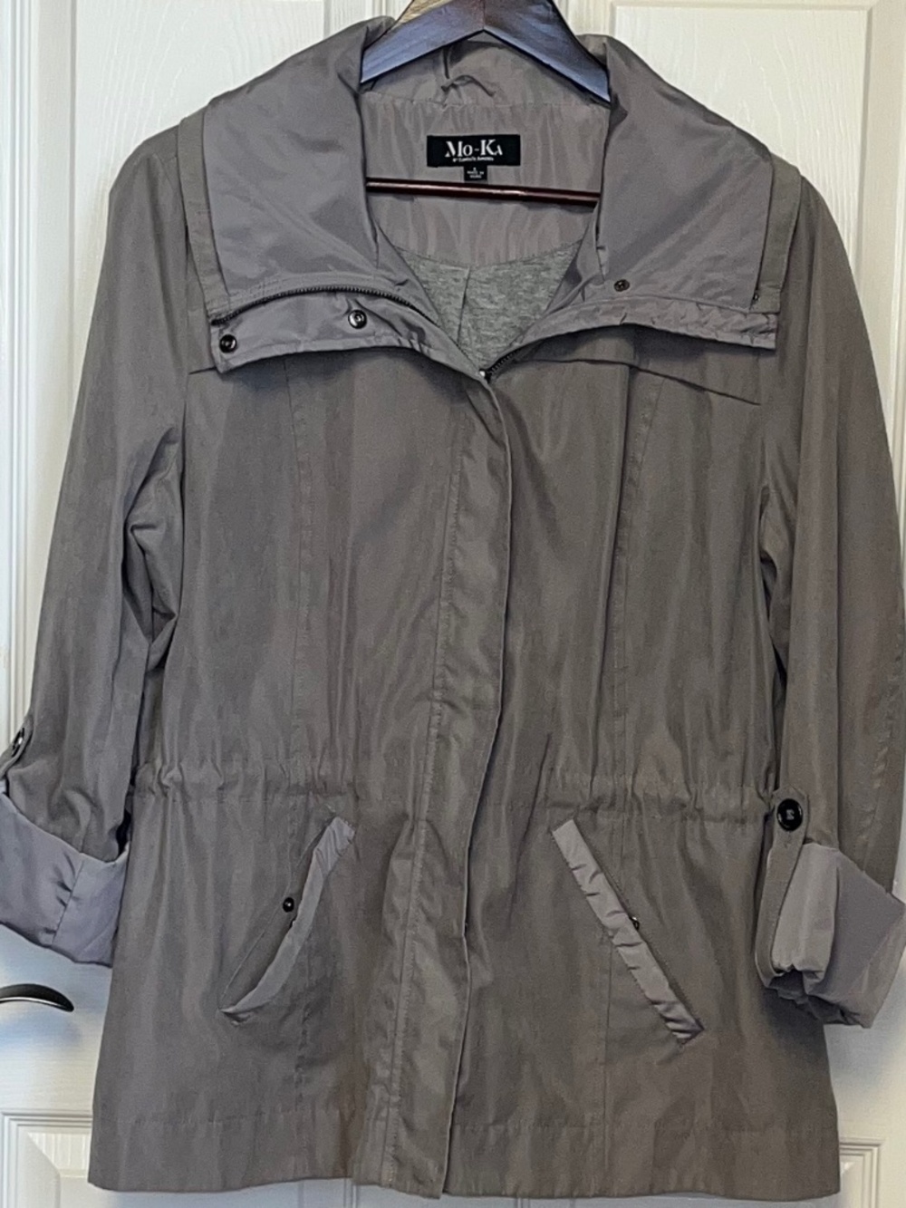Mo-Ka by Santa Fe Apparel Women’s Utility Jacket, Light Gray, L